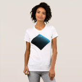 Halftone Vector Diamond Pattern Thunder_Cove T-shirt (Voorkant volledig)