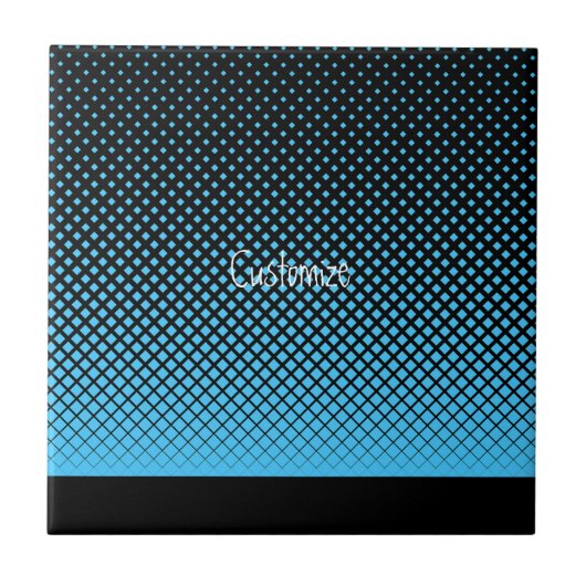 Halftone Vector Diamond Pattern Thunder_Cove Tegeltje (Voorkant)