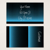 Halftone Vector Diamond Pattern Thunder_Cove Visitekaartje (Voorkant /achterkant)