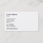 Halftone verlicht - zwart en wit visitekaartje (Achterkant)