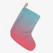 Halftone verticale afbeelding van het verlooppatro kleine kerstsok (Voorkant (Hangend))