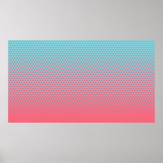 Halftone verticale afbeelding van het verlooppatro poster (Voorkant)