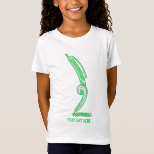 Halftonen groene pen pop kunst t-shirt