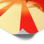 Halftonen voor krantenpapier Rode Pepper Diva Poster (Hoek)