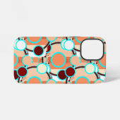 Halftoon Geometrisch Patroon iPhone Hoesje (Achterkant horizontaal)