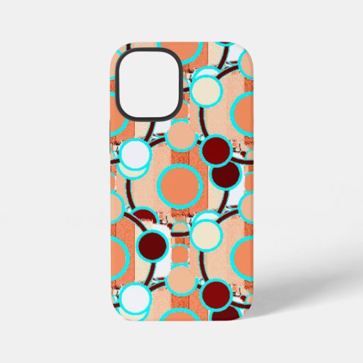 Halftoon Geometrisch Patroon iPhone Hoesje (Achterkant)