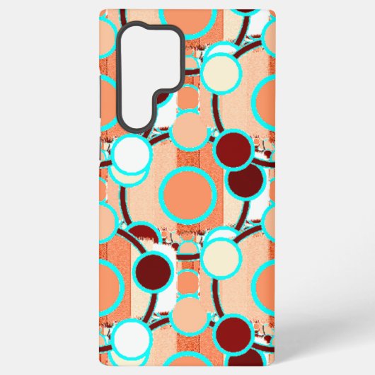 Halftoon Geometrisch Patroon Samsung Galaxy Hoesje (Achterkant)