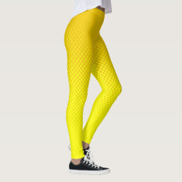 Halftoon Mosterd en Geel Leggings