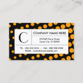 halftoon-sinaasappel visitekaartje (Voorkant)