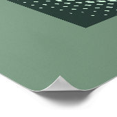 Halftoongloeiretro-art Poster (Hoek)