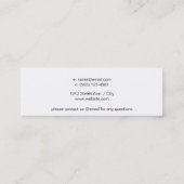 Halftoonkleur Mini Visitekaartje (Achterkant)