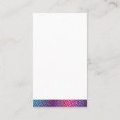 Halftoonkleuren | Kleurrijk geometrisch Wereldbol Visitekaartje (Achterkant)