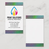 halftoonpatroon | CMYK-inkt afdrukken Logo Visitekaartje (Voorkant / Achterkant)