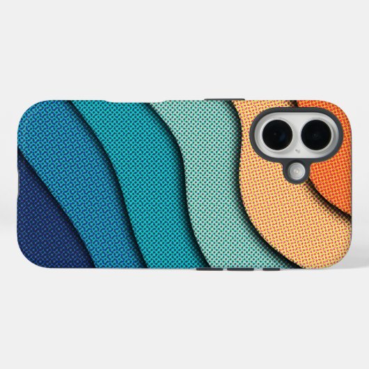 Halftoonsnijeffect Case-Mate iPhone Case (Achterkant (horizontaal))
