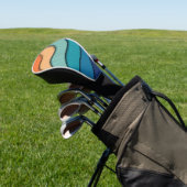 Halftoonsnijeffect Golfheadcover (Insitu)