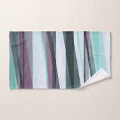 Halftransparante lagen in Aqua Burgundy en Gray Bad Handdoek (Handdoek)