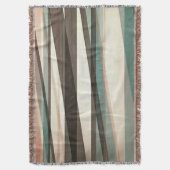 Halftransparante lagen in perzikbruin en groen deken (Voorkant Verticaal)