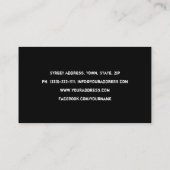 Halfvaste, blijvend Tattoo artiest Visitekaartje (Achterkant)