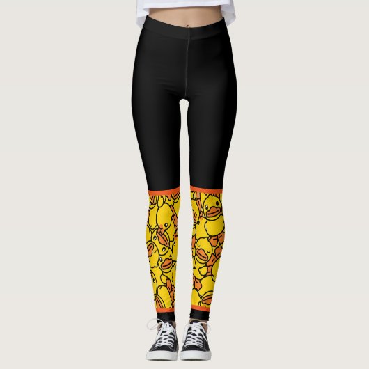 Halfvol van rubber Eenden Leggings (Voorkant)