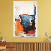 Halfvolle Glas - Abstracte Metafoor Canvas Afdruk (Insitu (Woonkamer))
