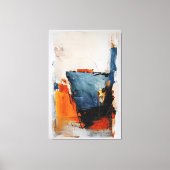 Halfvolle Glas - Abstracte Metafoor Canvas Afdruk (Voorkant)