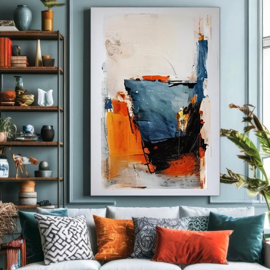 Halfvolle Glas - Abstracte Metafoor Canvas Afdruk