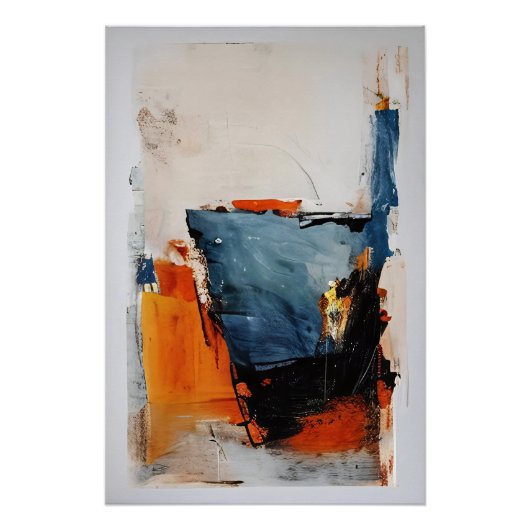 Halfvolle Glas - Abstracte Metafoor Perfect Poster (Voorkant)
