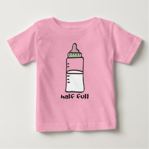 Halfvolledig - een grappige Baby T-Shirt