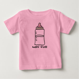 Halfvolledig - een grappige Baby T-Shirt