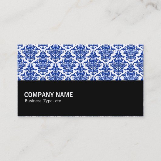 Halfway 077 - Navy Damask Visitekaartje (Voorkant)