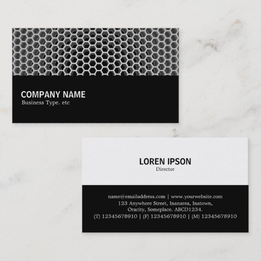 Halfway - Honeycomb Visitekaartje (Voorkant / Achterkant)