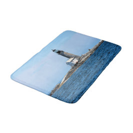 Halfway Rock Lighthouse, Maine Large Bath Mat