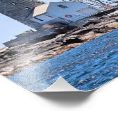 Halfway Rock Lighthouse, Maine Photo Print Foto Afdruk (Hoek)