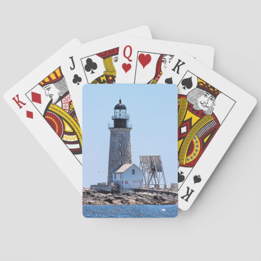 Halfway Rock Lighthouse, Maine Plays Cards Pokerkaarten (Achterkant)