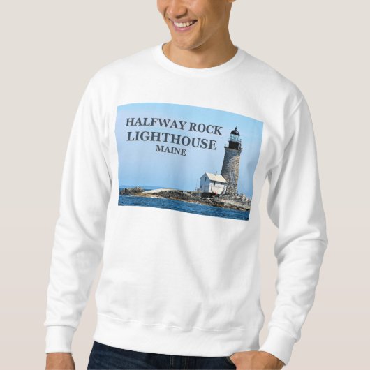 Halfway Rock Lighthouse, Maine Sweatshirt (Voorkant)
