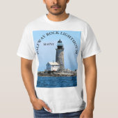 Halfway Rock Lighthouse, Maine T-Shirt (Voorkant)