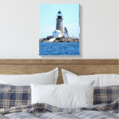 Halfway Rock Lighthouse, ME Wrapped Canvas Print (Insitu (Slaapkamer))