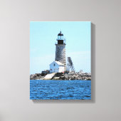 Halfway Rock Lighthouse, ME Wrapped Canvas Print (Voorkant)