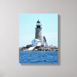 Halfway Rock Lighthouse, ME Wrapped Canvas Print