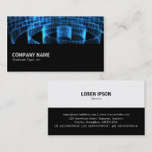 Halfweg 028 - Blauwe spiraal Visitekaartje (Voorkant / Achterkant)