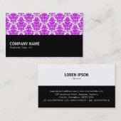 Halfweg 058 - Paarse Damask Visitekaartje (Voorkant / Achterkant)