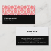 Halfweg 074 - Tropisch roze Damask Visitekaartje (Voorkant / Achterkant)