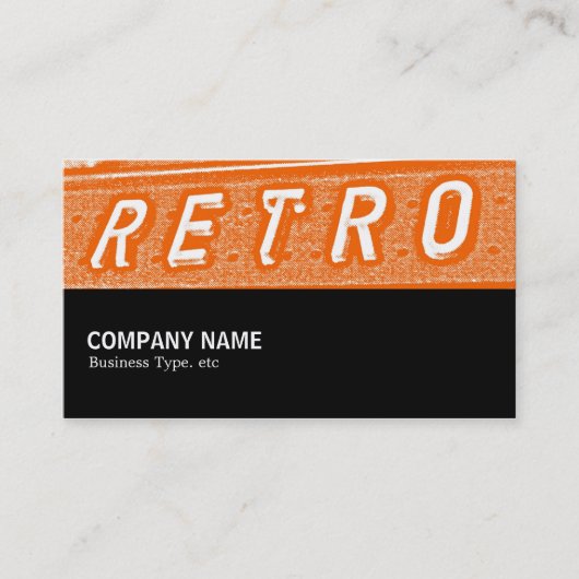Halfweg 089 - Retro is Oranje Visitekaartje (Voorkant)