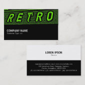 Halfweg 091 - Retro is groen Visitekaartje (Voorkant / Achterkant)