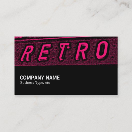 Halfweg 094 - Retro is Darkroom Visitekaartje (Voorkant)