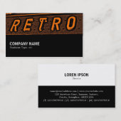 Halfweg 095 - Retro is Sinaasappel 02 Visitekaartje (Voorkant / Achterkant)