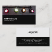 Halfweg 098 - Theaterspotlichten Visitekaartje (Voorkant / Achterkant)