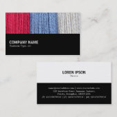 Halfweg - Darning Thread Visitekaartje (Voorkant / Achterkant)