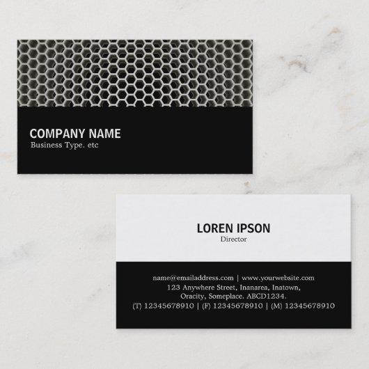 Halfweg - Honeycomb Warm Visitekaartje (Voorkant / Achterkant)