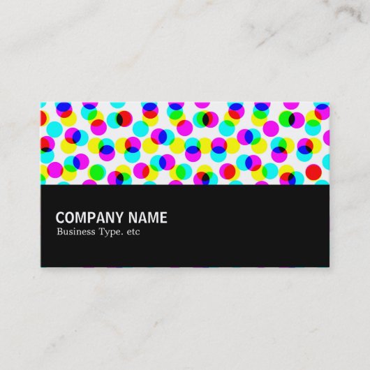 Halfweg - Kleur Halftone Patroon Visitekaartje (Voorkant)
